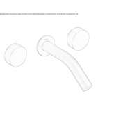 Wall-mounted washbasin tap Pliska