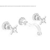 Wall-mounted washbasin tap without stopper Teresin