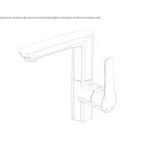 Single-lever countertop washbasin tap Yakutiye