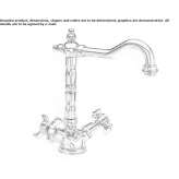 Countertop washbasin tap with single rosettes Bear