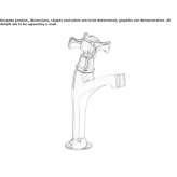 Single-lever countertop washbasin tap Bear
