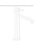 Single-lever countertop washbasin tap Sadowie