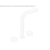 3-hole washbasin tap with a high countertop Pliska