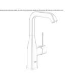 Single-lever countertop washbasin tap Eidsvag