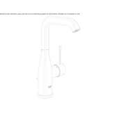 Single-lever washbasin tap with adjustable spout Eidsvag