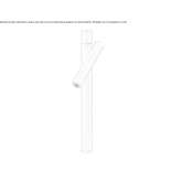 Tall washbasin tap made of stainless steel Dokkum
