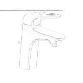 Single-lever countertop washbasin tap Yenisu