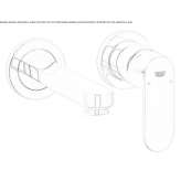 2-hole single-lever washbasin faucet Sciaves