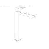 Countertop washbasin tap with temperature limiter Cakirlar