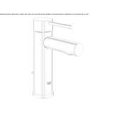 Single-lever countertop washbasin tap Eidsvag