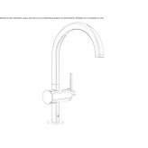 Countertop washbasin tap with adjustable spout Vryses