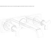 3-hole washbasin tap Vertop