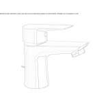 Single-lever countertop washbasin tap Leonard