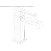 Single-lever countertop washbasin tap Hervias
