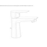 Single-lever countertop washbasin tap Leonard