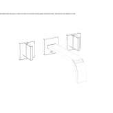 3-hole wall-mounted washbasin tap Zavoaia