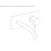 Wall-mounted single-lever washbasin tap without stopper Marki