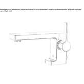 Single-lever countertop washbasin tap with cork stopper Potstat