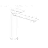 Bateria umywalkowa nablatowa jednouchwytowa Ilford