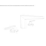 Countertop washbasin tap without waste Pisek