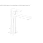 Single-lever countertop washbasin tap Ferez