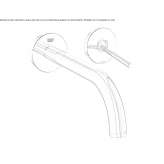 2-hole wall-mounted washbasin tap Vryses