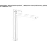 Tall countertop washbasin tap Kamyshla
