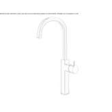 Single-lever countertop washbasin tap Marki