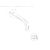 Single-lever wall-mounted washbasin faucet Marki