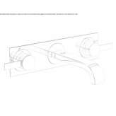 Wall-mounted washbasin tap Vertop