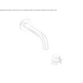 2-hole wall-mounted washbasin tap Marki