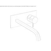 Wall-mounted single-lever washbasin tap without stopper Marki