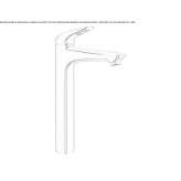 Single-lever countertop washbasin tap Yenisu