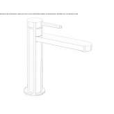 Bateria umywalkowa nablatowa 1-otworowa Kamyshla