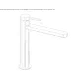 Single-lever countertop washbasin tap without waste Kamyshla