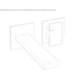 2-otworowa bateria umywalkowa z płytką Hipstedt