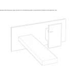 Wall-mounted single-lever washbasin tap with plate Hipstedt