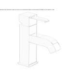 Single-lever countertop washbasin tap Hervias