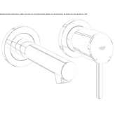 2-hole single-lever washbasin faucet Budingen