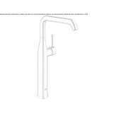 Single-lever countertop washbasin tap Eidsvag