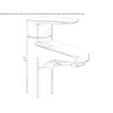 Single-lever countertop washbasin tap with temperature limiter Golbasi
