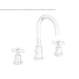 3-hole countertop washbasin tap Narvik