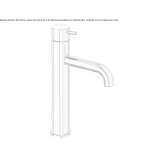 Single-lever countertop washbasin tap Marki