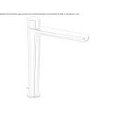 Tall, single-lever washbasin tap Delaware