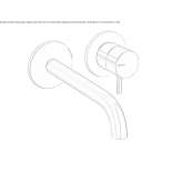 2-hole wall-mounted washbasin tap without stopper Marki