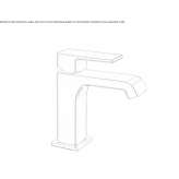 Single-lever countertop washbasin tap without waste Lirio