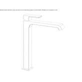 Tall, single-lever washbasin tap Lirio