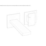 Single-lever wall-mounted washbasin faucet Hipstedt