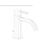 Single-lever countertop washbasin tap Humay