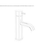 Single-lever countertop washbasin tap Marki